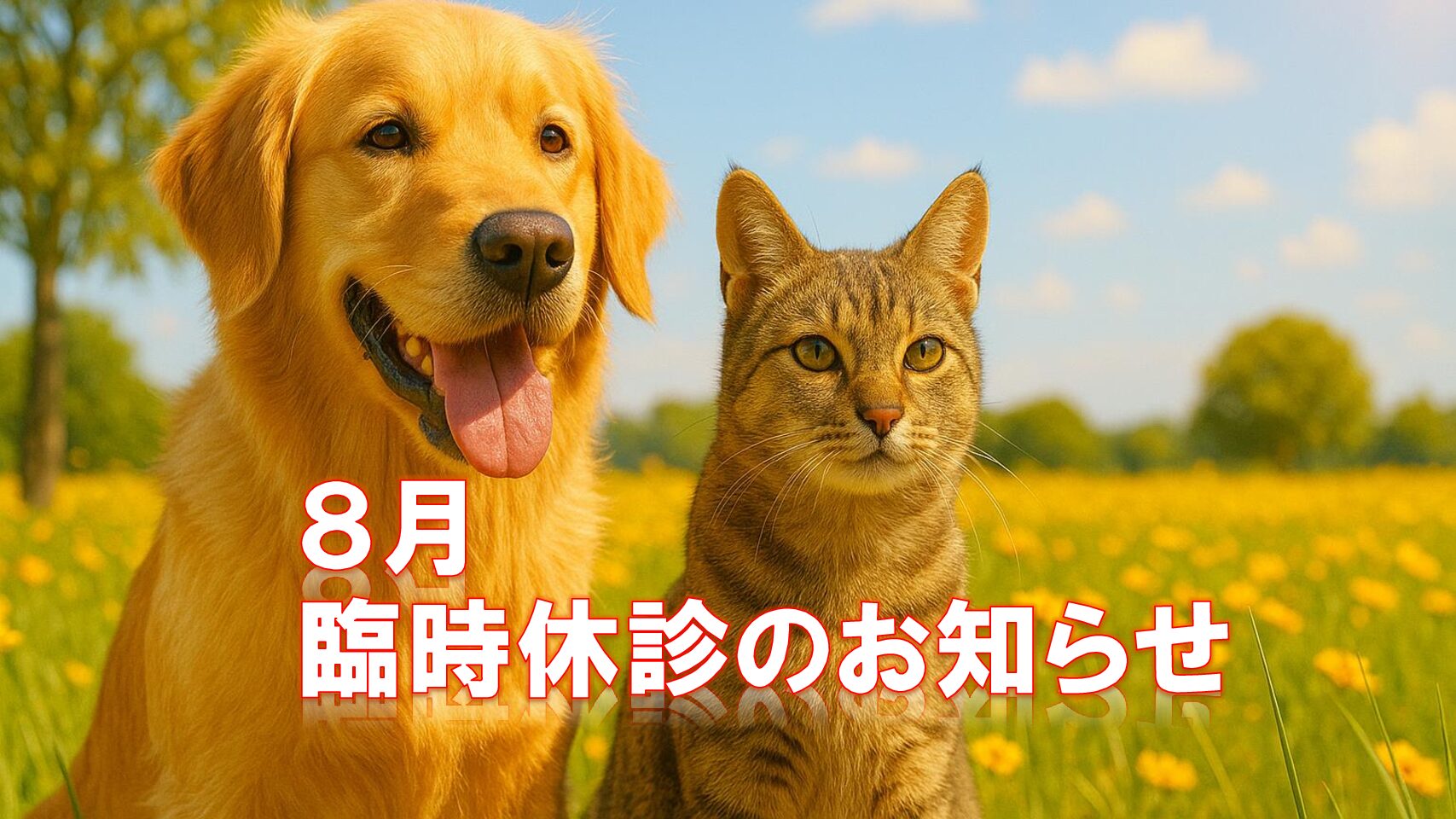 ８月臨時休診のお知らせ
